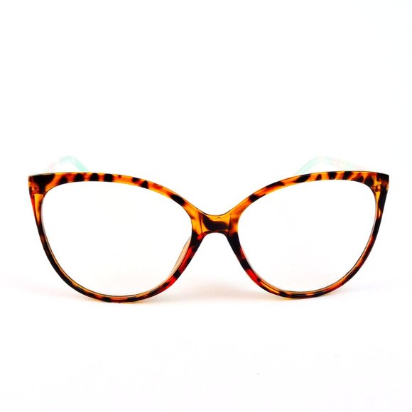 Cat Eye Oversized Frame Women's Reading Glasses - Picture 2 of 5